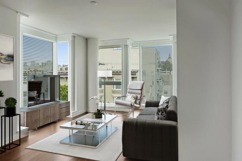 Bright Corner One Bedroom Condo in Hayes Valley for Rent