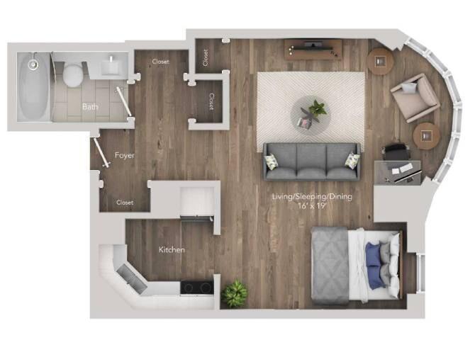 0 Bedroom 1 Bath In Chicago IL 60614 for Rent