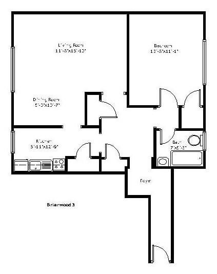 Redmont Gardens - 1 Bed - Briarwood 3 for Rent