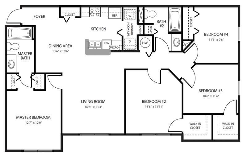 Brandywine Apartments - 4x2 for Rent