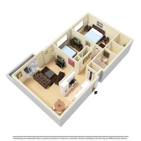Trinity Towers - 2 Bed 1.5 Bath Medium for Rent