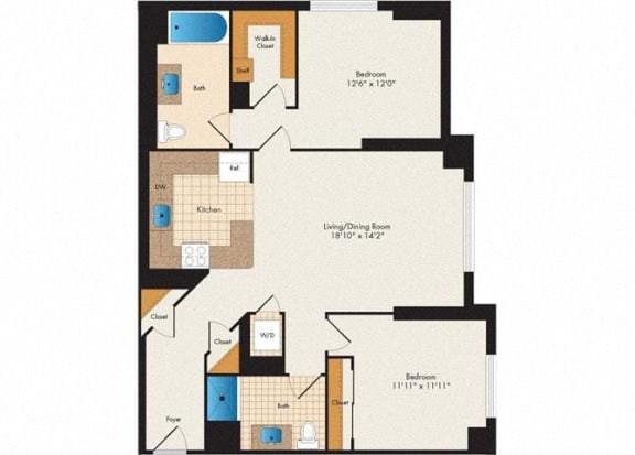15 Bank Apartments - Judson - 2 Bed 2 Bath for Rent