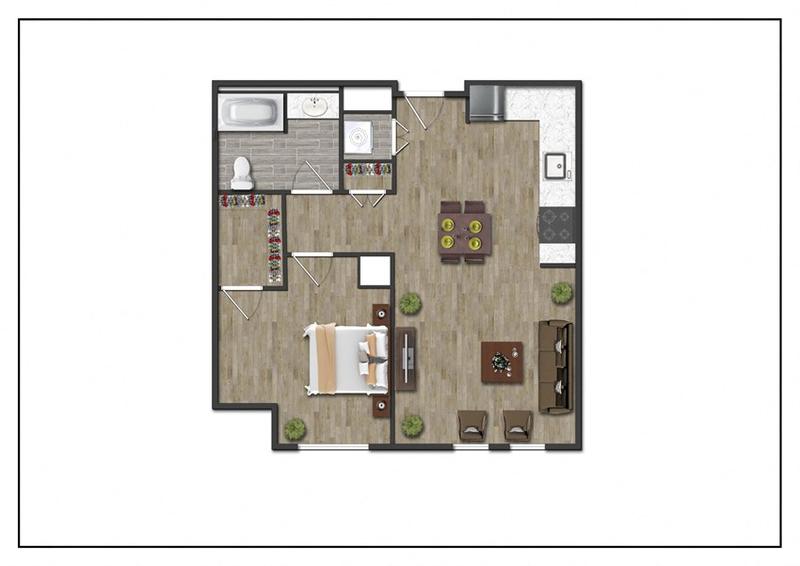 North Square Apartments at The Mill District - 1D for Rent
