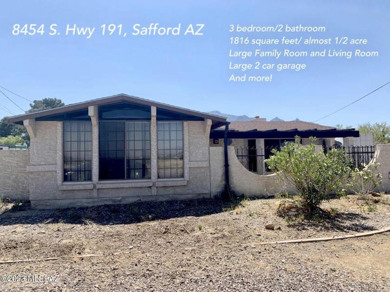 8454 S US HIGHWAY 191, Safford, AZ 85546 Single Family Residence For Sale  MLS# 22324981