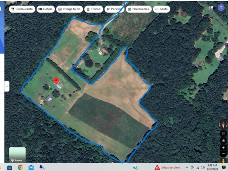 14.9 Acres With Mobile Home Near Parksley VA for Sale