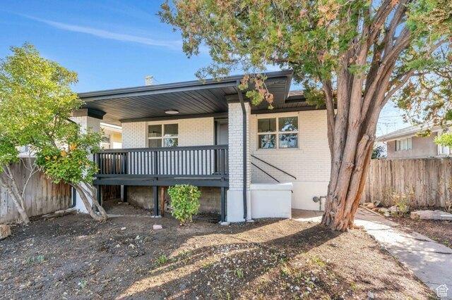 4 Bedroom 1.5 Bath In Salt Lake City UT 84106 for Sale