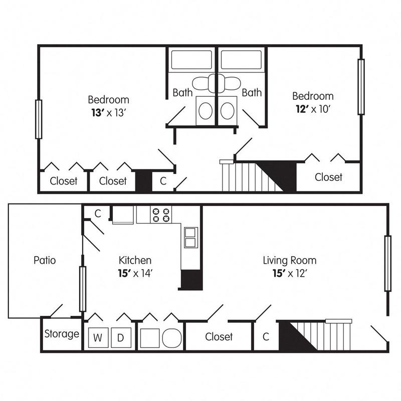 Bethabara Pointe - 2 Bedroom Townhome for Rent
