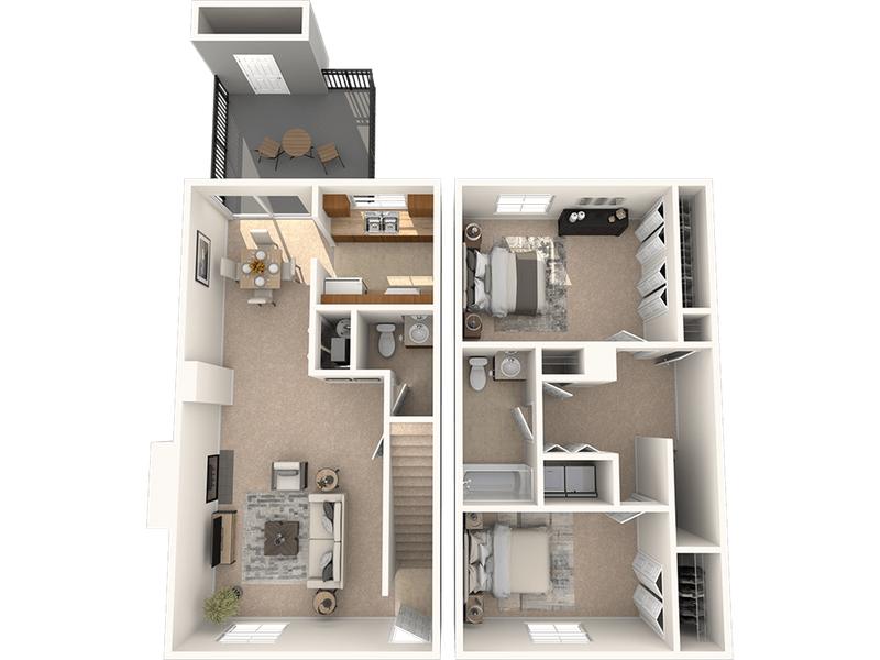 University Park - Two Bedroom Townhome for Rent