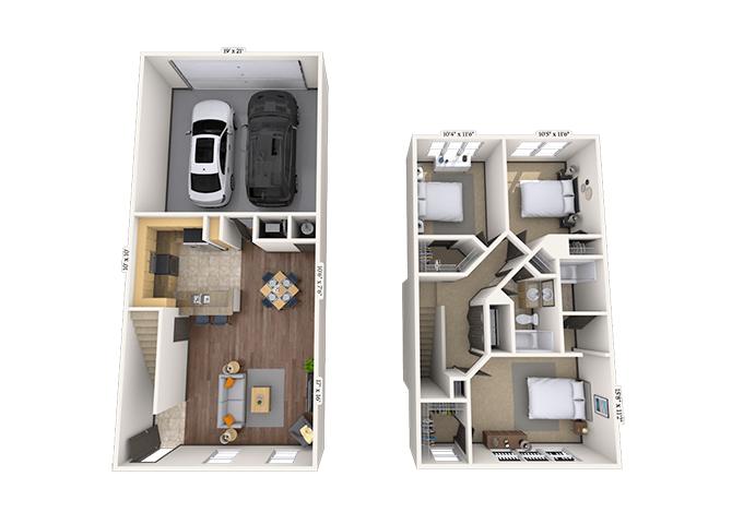 MAA Baldwin Park - Townhome 3x SF for Rent