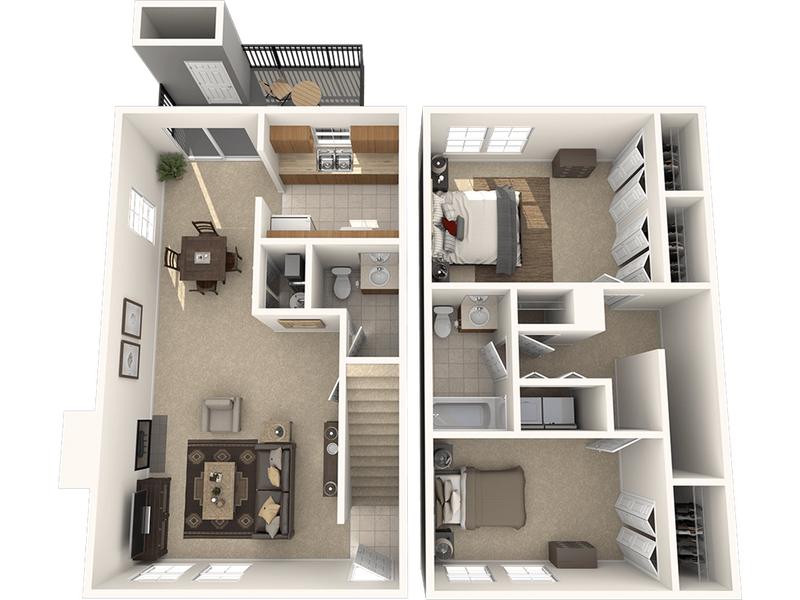 Williamsburg Valparaiso - Two Bedroom Townhome for Rent