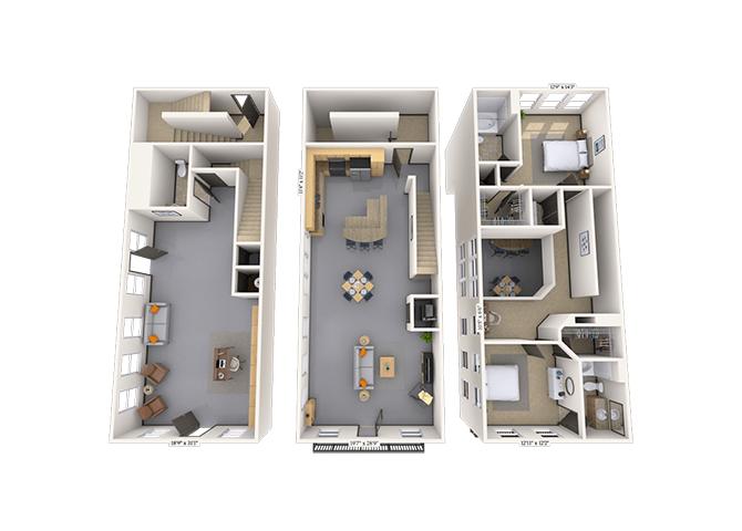 MAA Baldwin Park - Townhome 2x2. SF for Rent