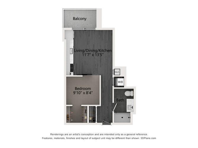 0 Bedroom 1 Bath In Chicago IL 60607 for Rent