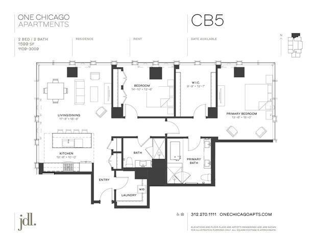 2 Bedroom 2 Bath In Chicago IL 60654 for Rent