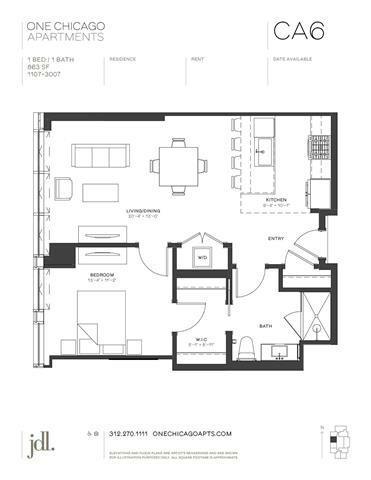 1 Bedroom 1 Bath In Chicago IL 60654 for Rent