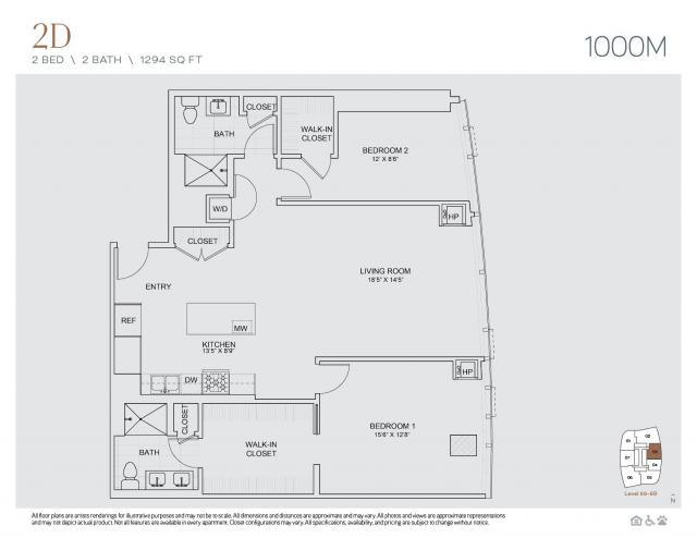2 Bedroom 2 Bath In Chicago IL 60605 for Rent