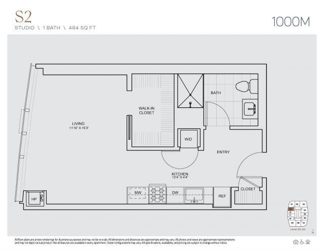 0 Bedroom 1 Bath In Chicago IL 60605 for Rent