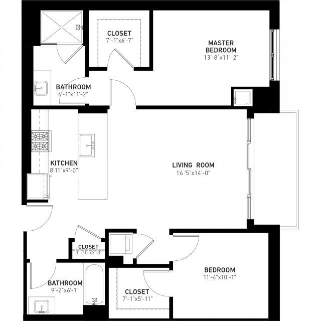2 Bedroom 2 Bath In Skokie IL 60077 for Rent