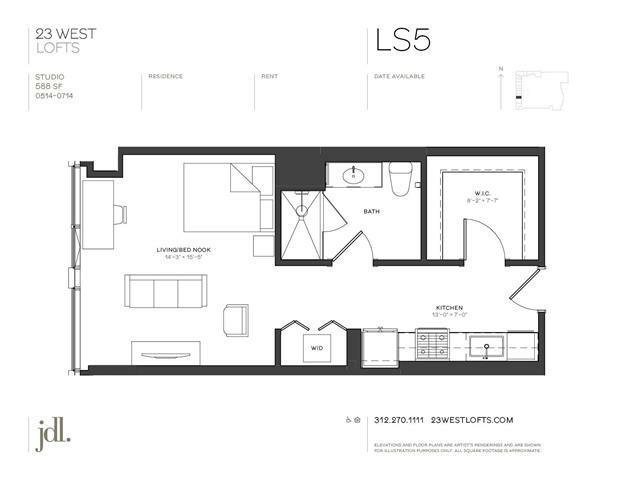 0 Bedroom 1 Bath In Chicago IL 60654 for Rent