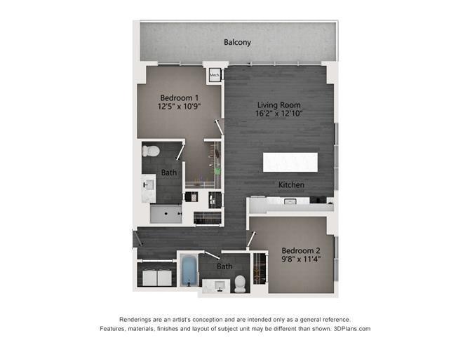 2 Bedroom 2 Bath In Chicago IL 60607 for Rent