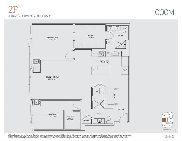 2 Bedroom 2 Bath In Chicago IL 60605 for Rent