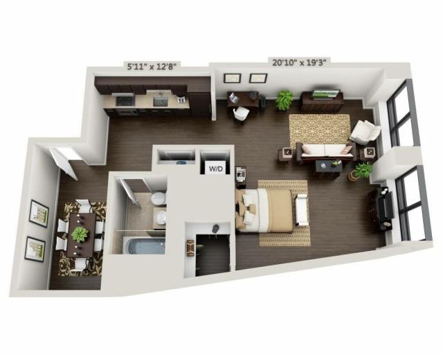 0 Bedroom 1 Bath In Manhattan NY 10005 for Rent