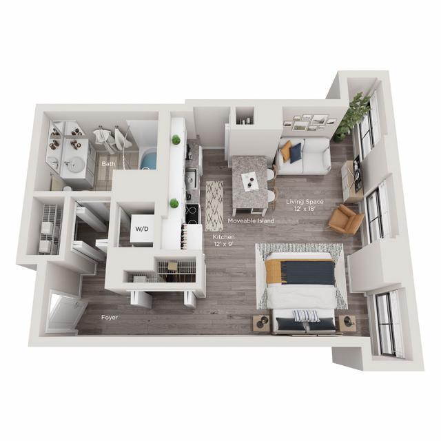 0 Bedroom 1 Bath In Chicago IL 60601 for Rent