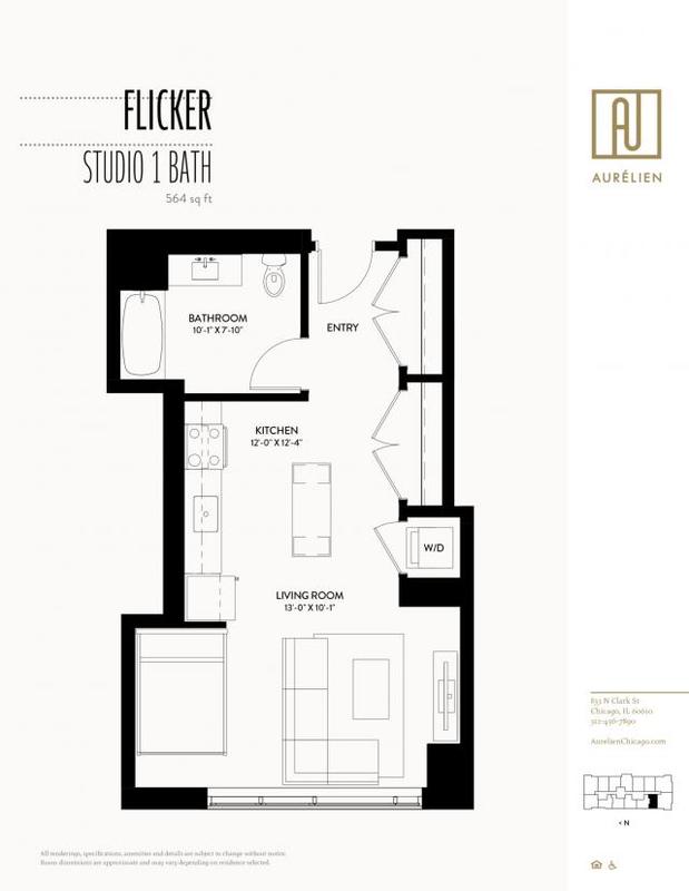 0 Bedroom 1 Bath In Chicago IL 60610 for Rent