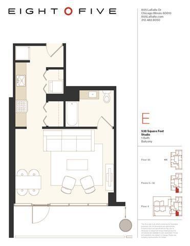 0 Bedroom 1 Bath In Chicago IL 60654 for Rent