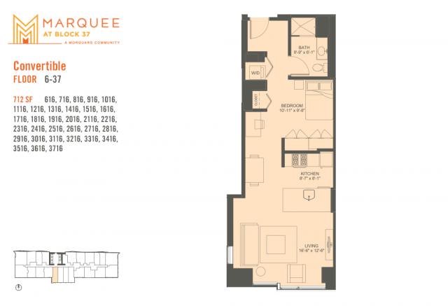 0 Bedroom 1 Bath In Chicago IL 60602 for Rent