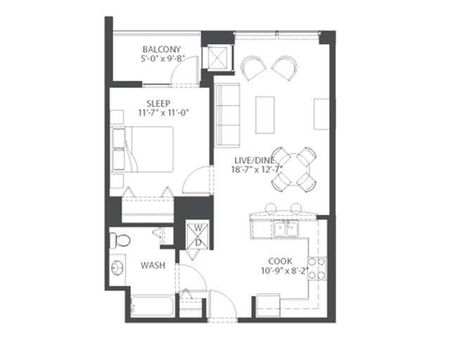 1 Bedroom 1 Bath In Chicago IL 60605 for Rent