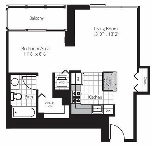 1 Bedroom 1 Bath In Chicago IL 60601 for Rent