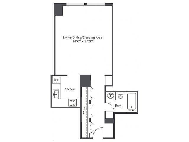 0 Bedroom 1 Bath In Chicago IL 60661 for Rent