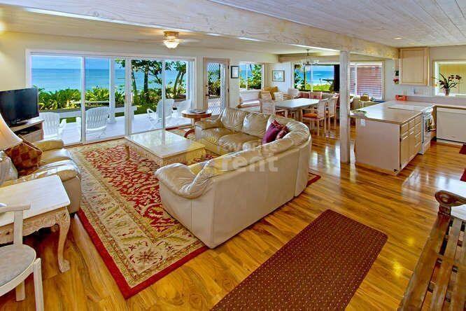Haleiwa 4 bedrooms 3 bathrooms North Shore beachfront house for Rent