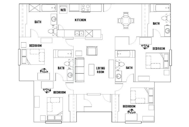 4 bed/4 bath lease available at University Trails! for Rent