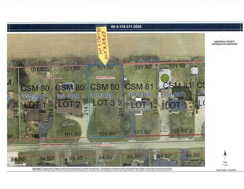 Lt3 Esch Road, Twin Lakes, WI 53181 for Sale