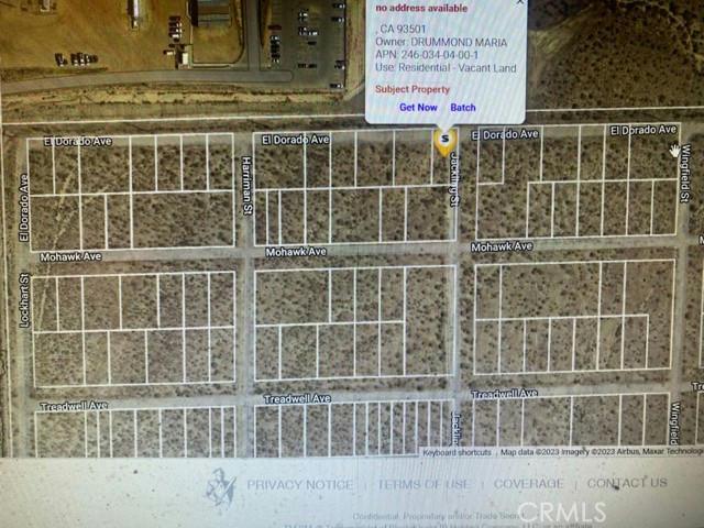 0 EL DORADO AVENUE, Mojave, CA 93501 Land For Sale  MLS# DW23230264