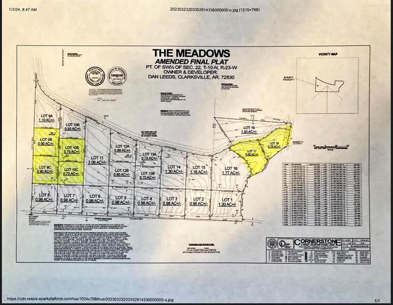 Clarksville, Johnson County, AR Undeveloped Land, Homesites for sale Property ID: 418593797